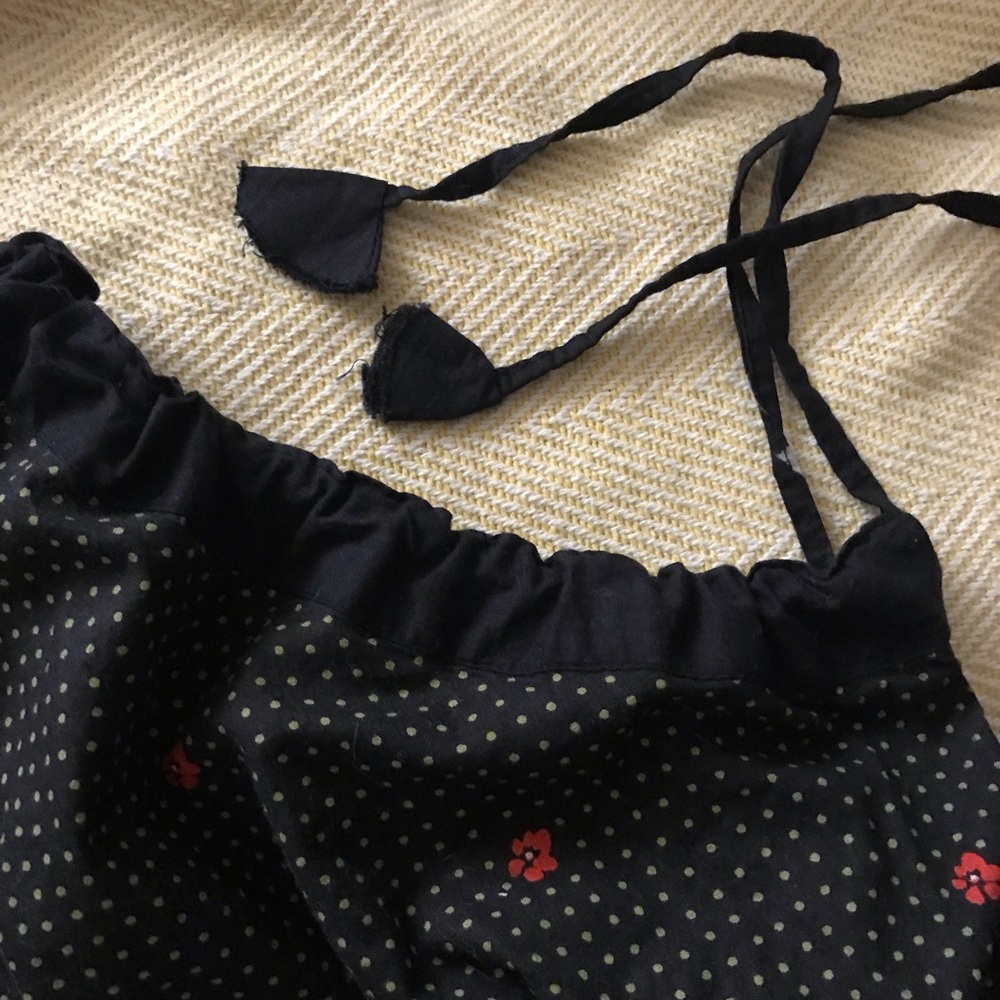 Vintage Black With Folk Pattern Skirt - Picture 4 of 6